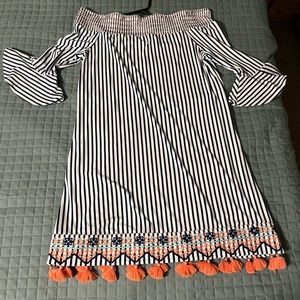 Cabana Life St. Barts off shoulder dress.